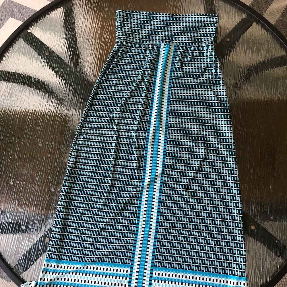 Max Studio | Geometric Print Maxi Skirt